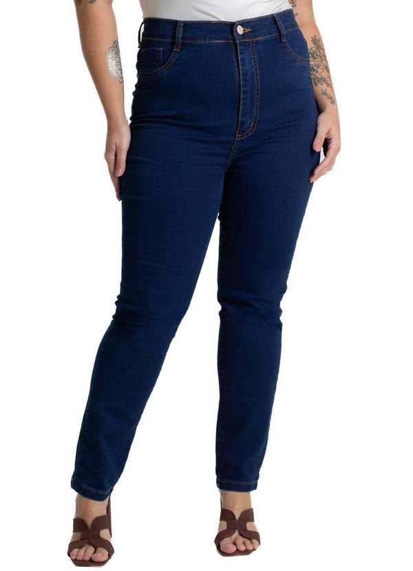 Sawary - Calça Jeans Sawary Cigarrete Plus Size - 280649 Azul