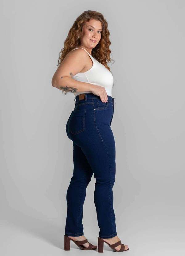 Sawary - Calça Jeans Sawary Cigarrete Plus Size - 280649 Azul 5