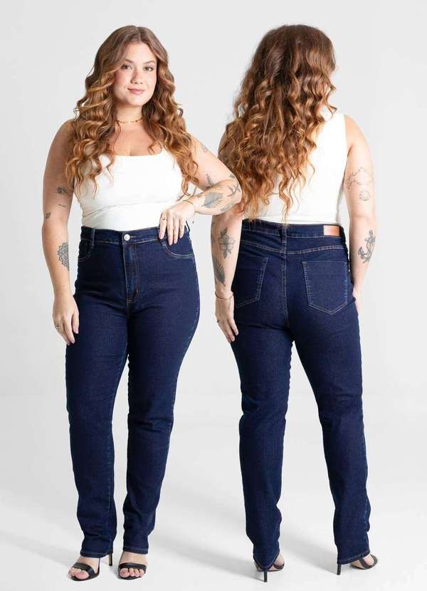 Sawary - Calça Jeans Sawary Cigarrete Plus Size - 280845 Azul 6