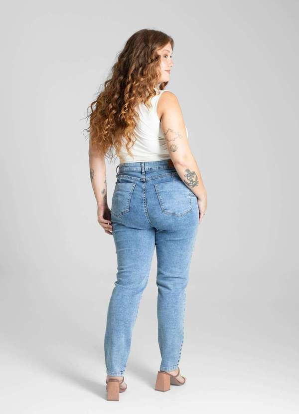 Sawary - Calça Jeans Sawary Cigarrete Plus Size - 280944 Azul 4