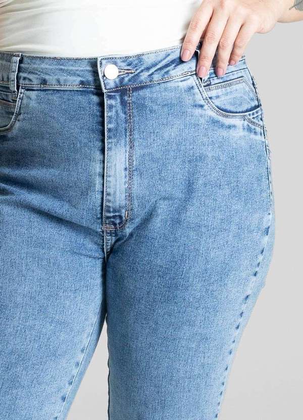 Sawary - Calça Jeans Sawary Cigarrete Plus Size - 280944 Azul 5