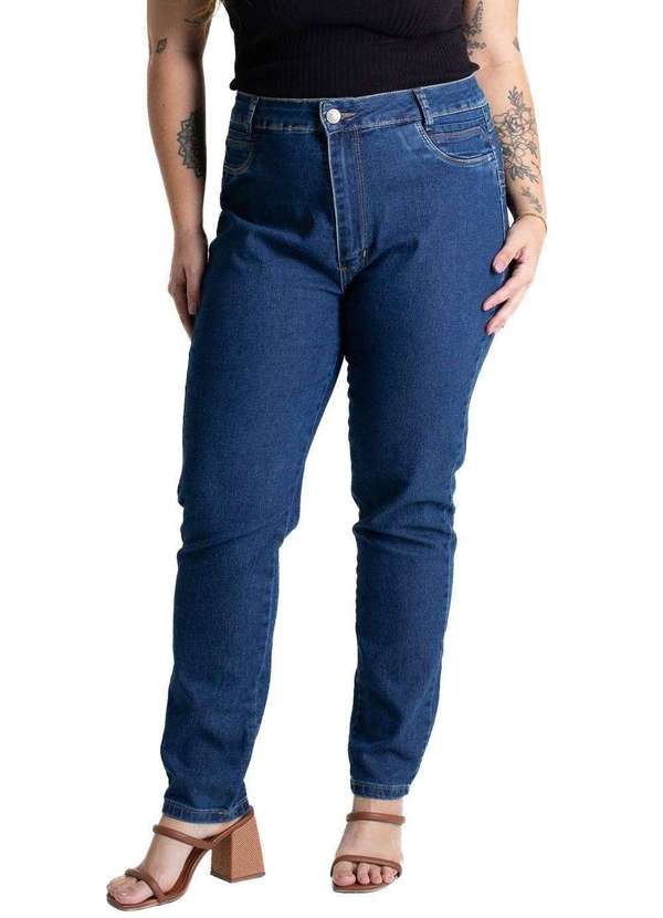 Sawary - Calça Jeans Sawary Cigarrete Plus Size - 280950 Azul