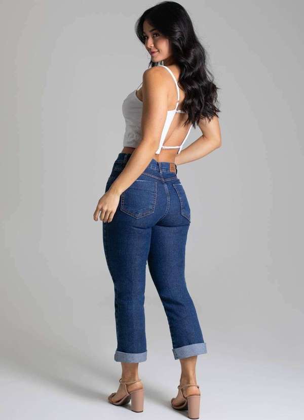 Sawary - Calça Jeans Sawary Cropped - 278821 Azul 4