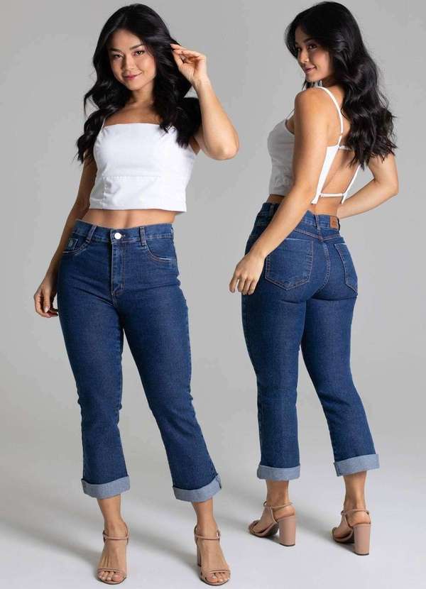 Sawary - Calça Jeans Sawary Cropped - 278821 Azul 6