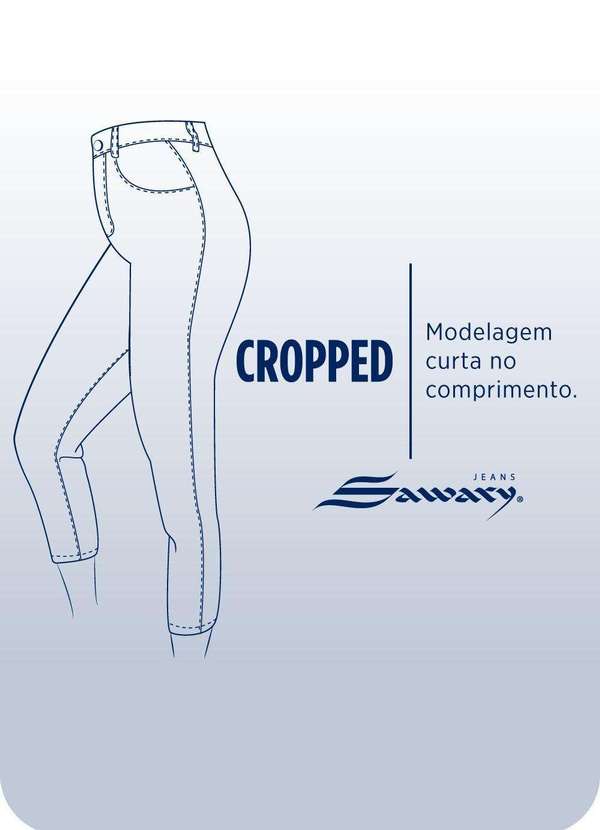 Sawary - Calça Jeans Sawary Cropped - 279755 Azul 7