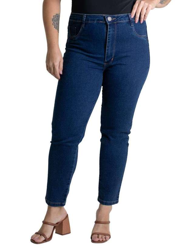 Sawary - Calça Jeans Sawary Cropped Plus Size - 279370 Azul