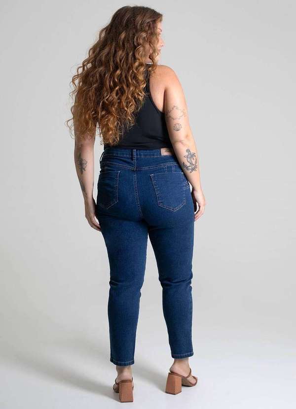 Sawary - Calça Jeans Sawary Cropped Plus Size - 279370 Azul 4
