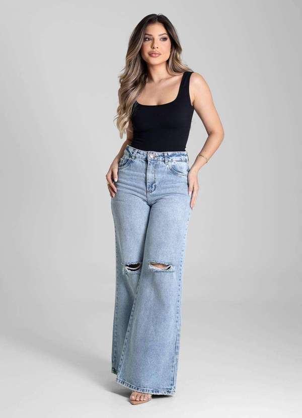 Sawary - Calça Jeans Sawary Extra Wide Leg - 281544 Azul 2