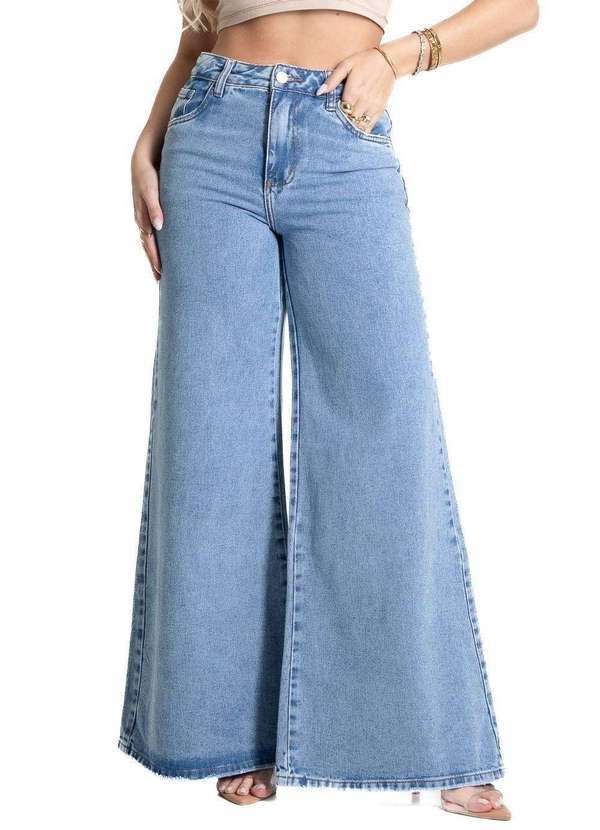 Sawary - Calça Jeans Sawary Extra Wide Leg - 281604 Azul