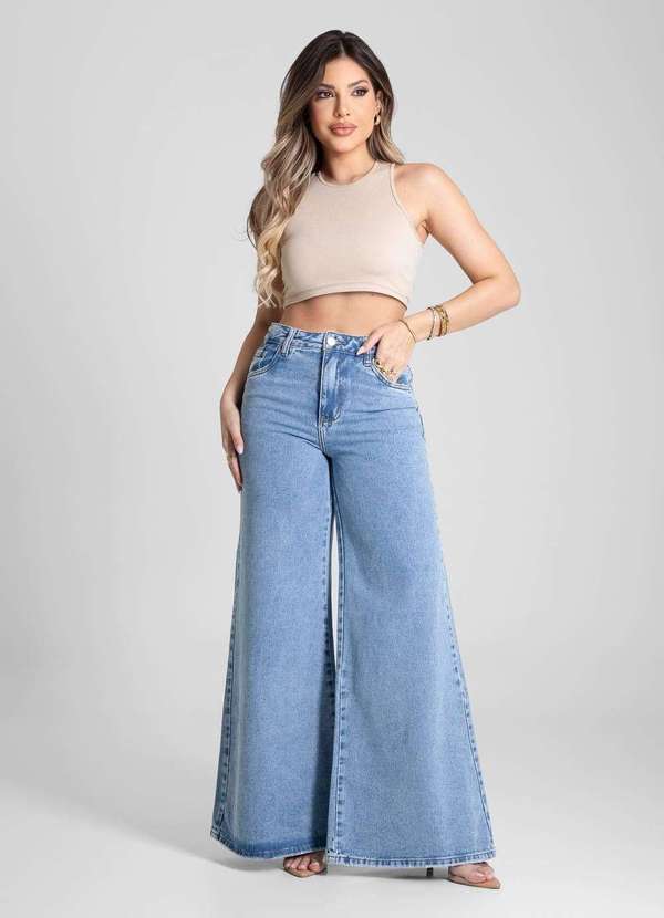 Sawary - Calça Jeans Sawary Extra Wide Leg - 281604 Azul 6
