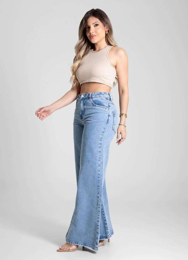 Sawary - Calça Jeans Sawary Extra Wide Leg - 281604 Azul 5
