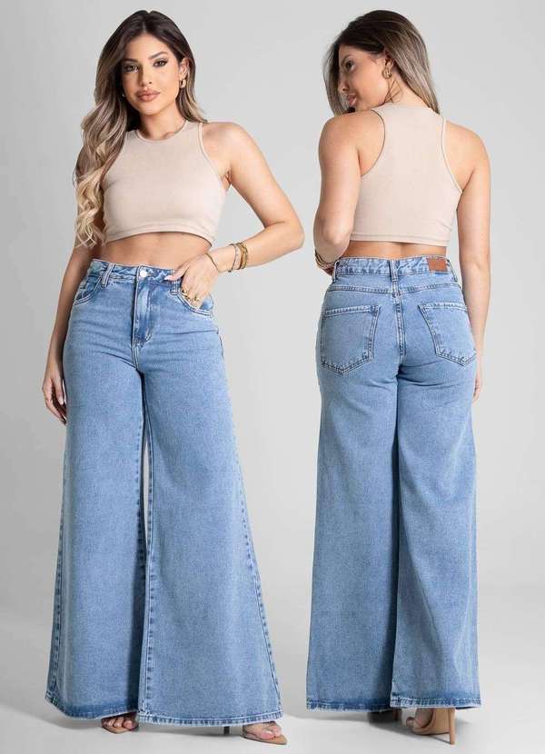 Sawary - Calça Jeans Sawary Extra Wide Leg - 281604 Azul 2