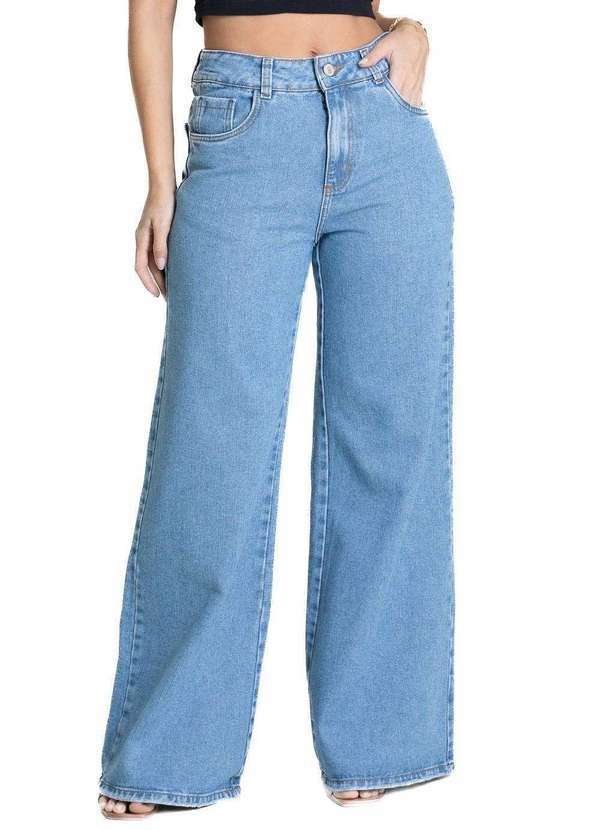 Sawary - Calça Jeans Sawary Extra Wide Leg - 281621 Azul