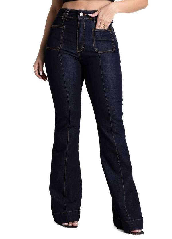 Sawary - Calça Jeans Sawary Flare - 281808 Azul