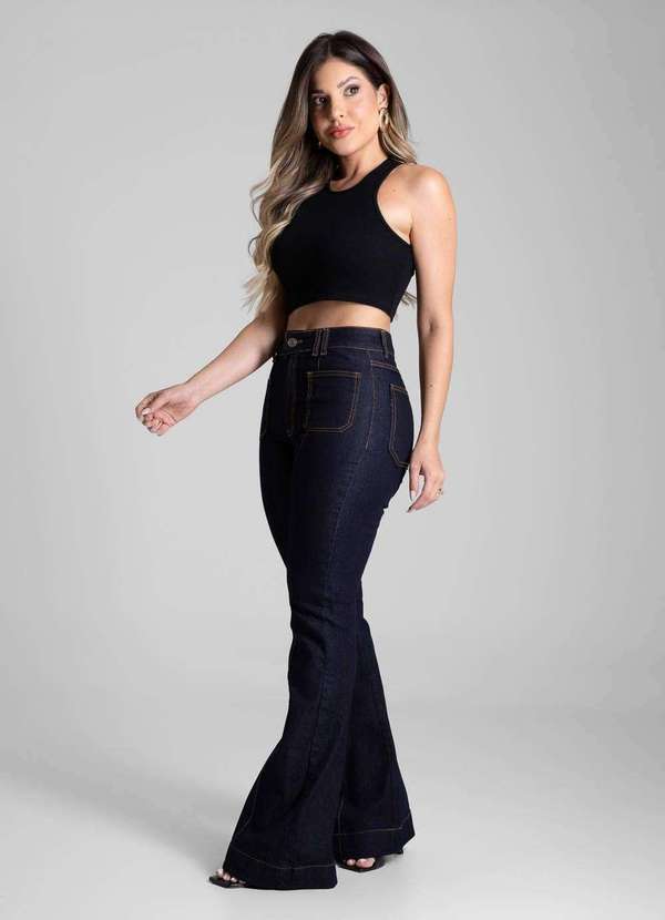 Sawary - Calça Jeans Sawary Flare - 281808 Azul 3