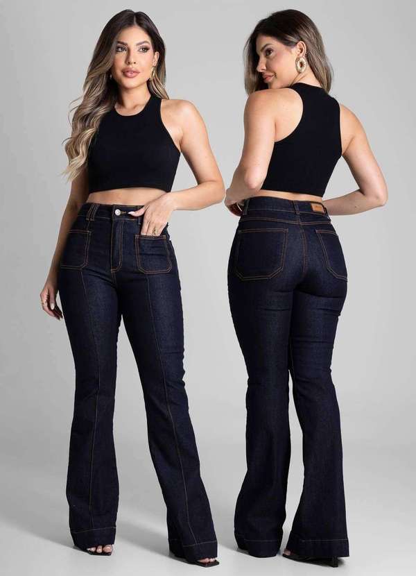 Sawary - Calça Jeans Sawary Flare - 281808 Azul 6