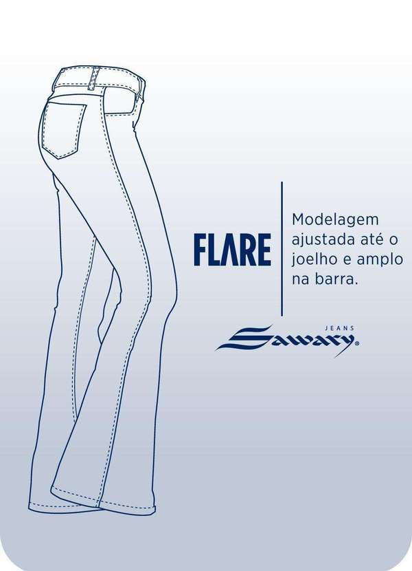 Sawary - Calça Jeans Sawary Flare - 281808 Azul 7