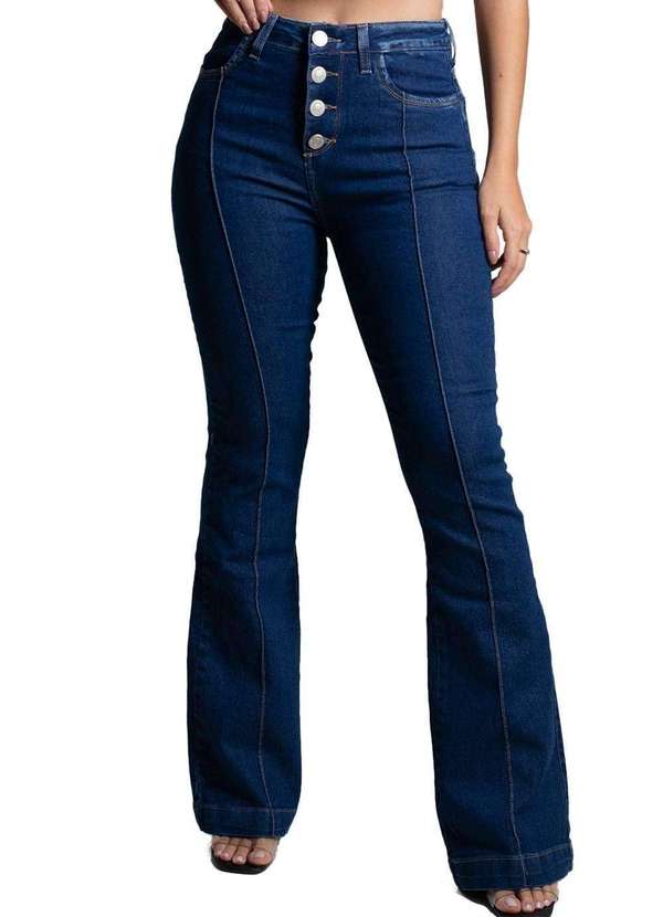 Sawary - Calça Jeans Sawary Flare Azul