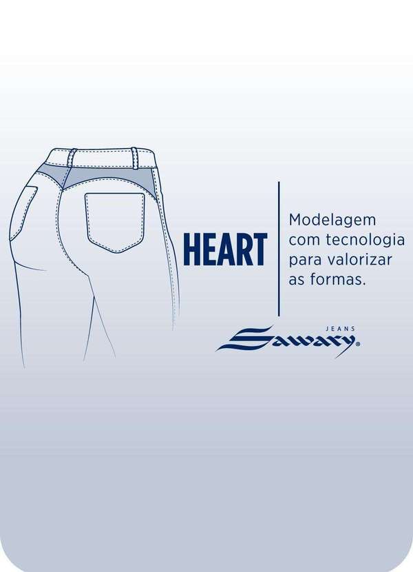 Sawary - Calça Jeans Sawary Heart - 280506 Azul 7
