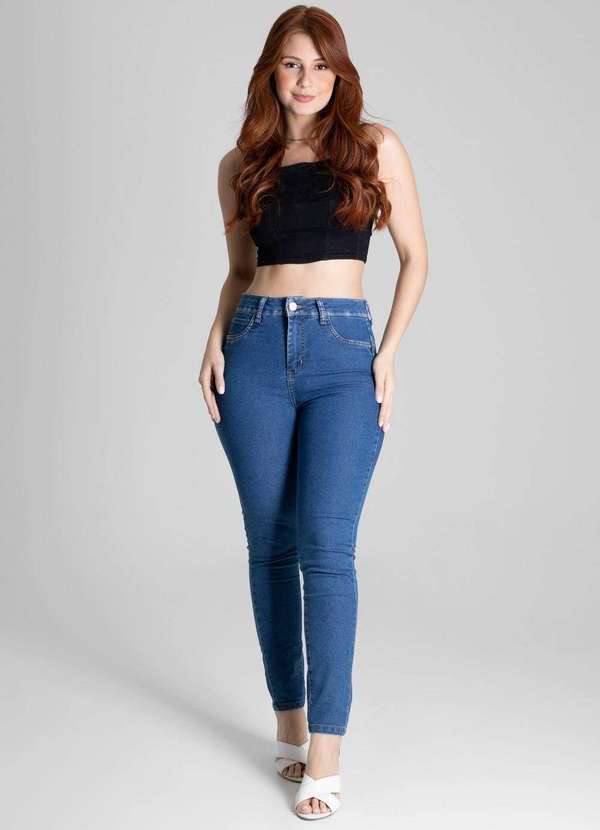 Sawary - Calça Jeans Sawary Heart Azul 2
