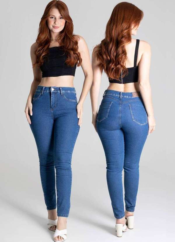 Sawary - Calça Jeans Sawary Heart Azul 7