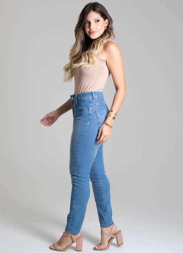 Sawary - Calça Jeans Sawary Heart Azul 4