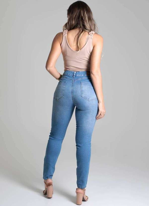 Sawary - Calça Jeans Sawary Heart Azul 5