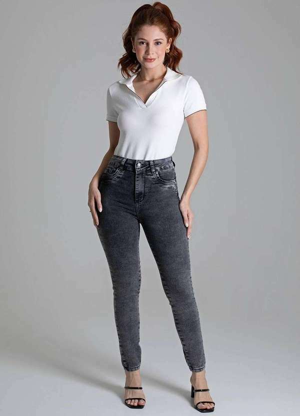 Sawary - Calça Jeans Sawary Levanta Bumbum - 279223 Preto 2