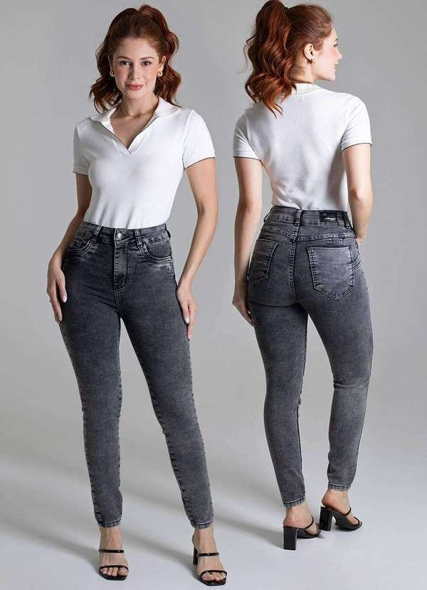 Sawary - Calça Jeans Sawary Levanta Bumbum - 279223 Preto 6