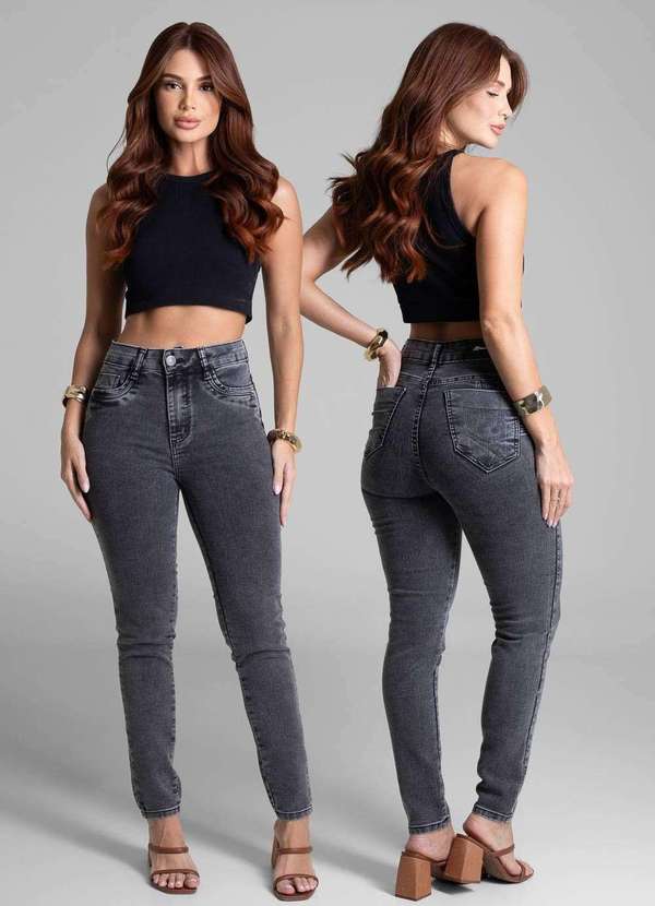Sawary - Calça Jeans Sawary Levanta Bumbum - 280237 Cinza 6