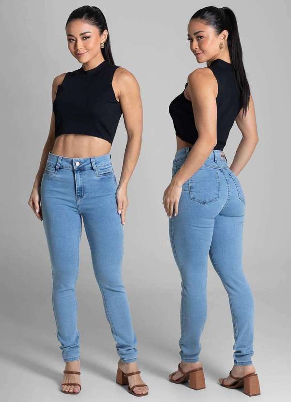 Sawary - Calça Jeans Sawary Levanta Bumbum - 280699 Azul 6