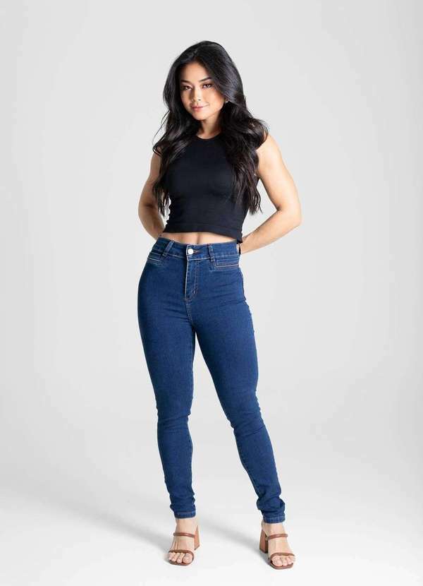 Sawary - Calça Jeans Sawary Levanta Bumbum - 280764 Azul 2