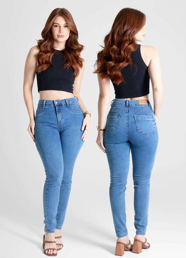 Sawary - Calça Jeans Sawary Levanta Bumbum - 280782 Azul 6
