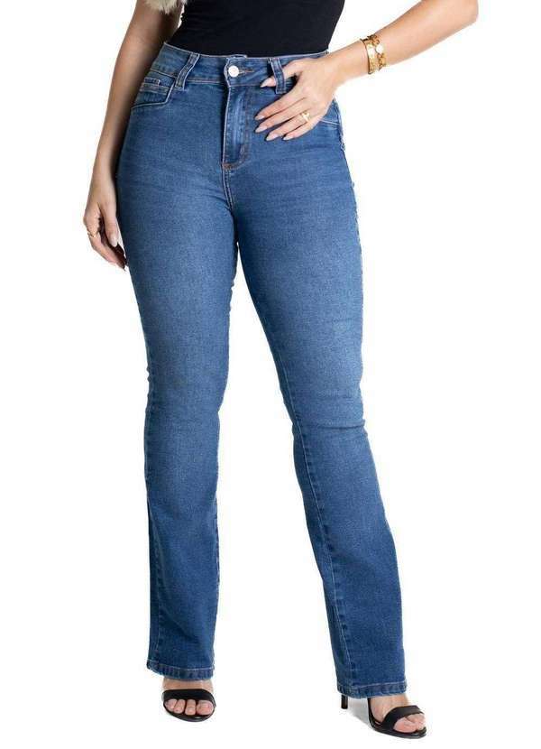 Sawary - Calça Jeans Sawary Levanta Bumbum - 280796 Azul