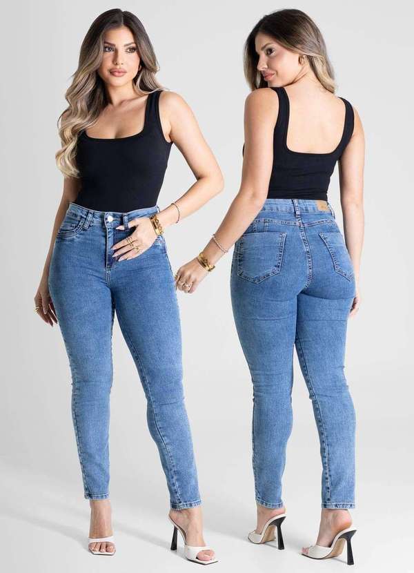 Sawary - Calça Jeans Sawary Levanta Bumbum - 281149 Azul 6