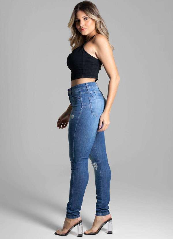 Sawary - Calça Jeans Sawary Levanta Bumbum Azul 3