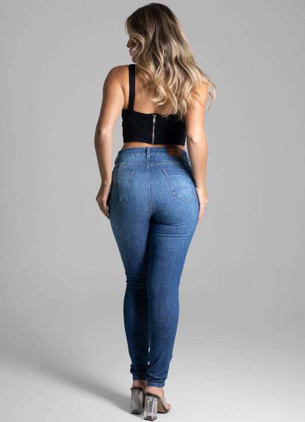Sawary - Calça Jeans Sawary Levanta Bumbum Azul 4