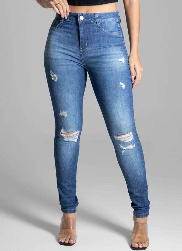 Sawary - Calça Jeans Sawary Levanta Bumbum Azul 5