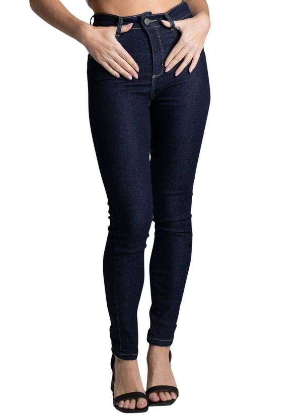 Sawary - Calça Jeans Sawary Levanta Bumbum Azul