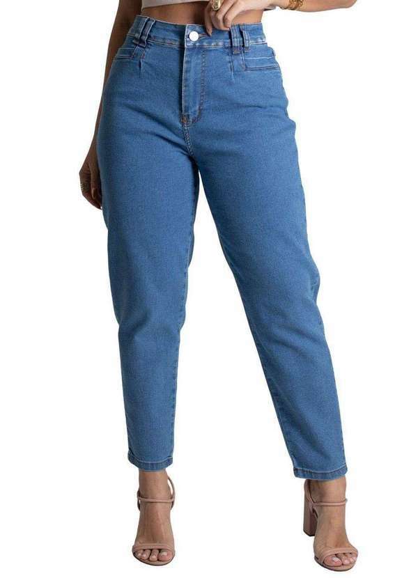 Sawary - Calça Jeans Sawary Levanta Bumbum Azul