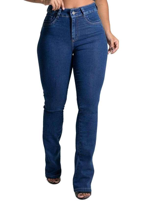 Sawary - Calça Jeans Sawary Levanta Bumbum Boot Cut - 278710 Azul