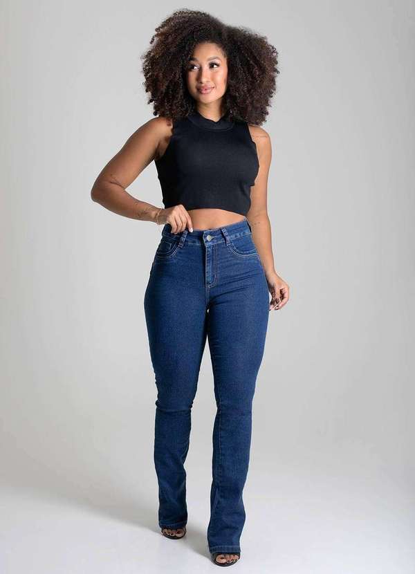 Sawary - Calça Jeans Sawary Levanta Bumbum Boot Cut - 278710 Azul 2