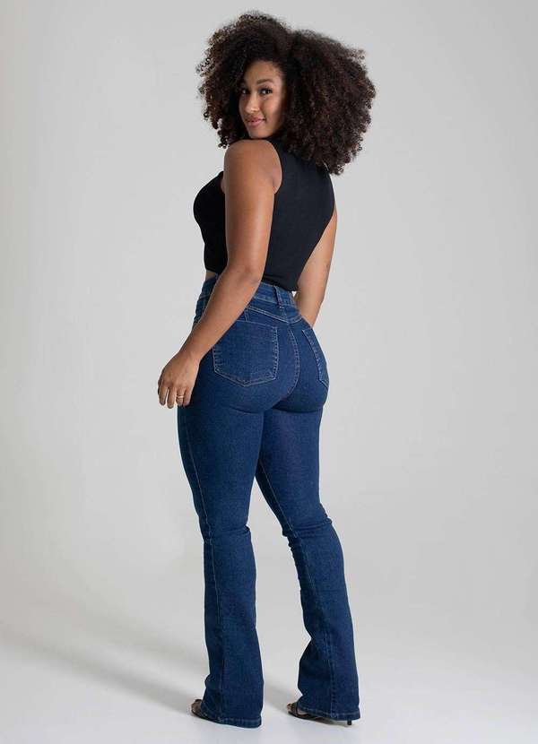Sawary - Calça Jeans Sawary Levanta Bumbum Boot Cut - 278710 Azul 4