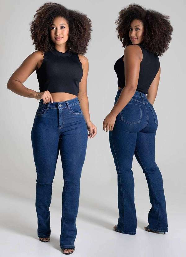 Sawary - Calça Jeans Sawary Levanta Bumbum Boot Cut - 278710 Azul 6