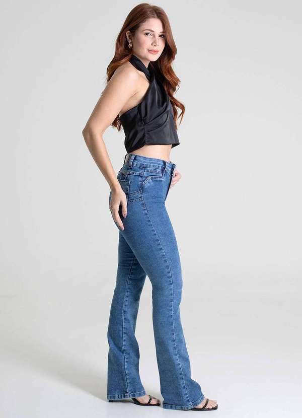 Sawary - Calça Jeans Sawary Levanta Bumbum Bootcut - 278350 Azul 3