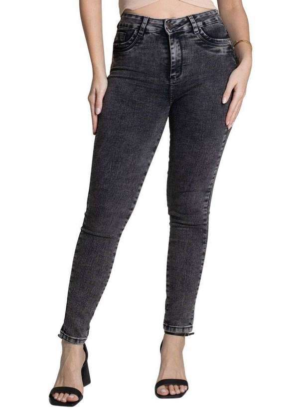 Sawary - Calça Jeans Sawary Levanta Bumbum Preto