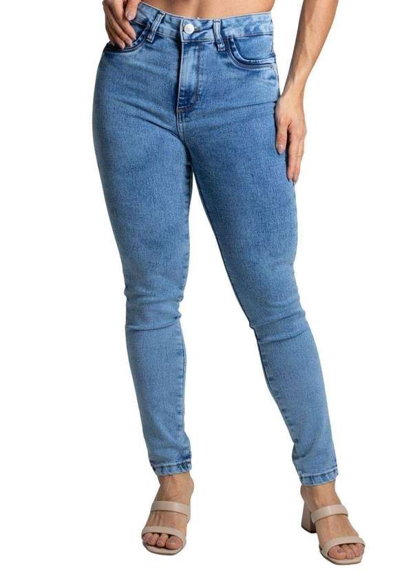Sawary - Calça Jeans Sawary Levanta Bumbum Azul