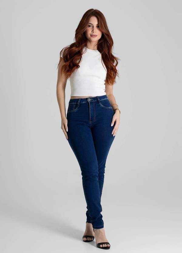 Sawary - Calça Jeans Sawary Modela Bumbum - 280519 Azul 2
