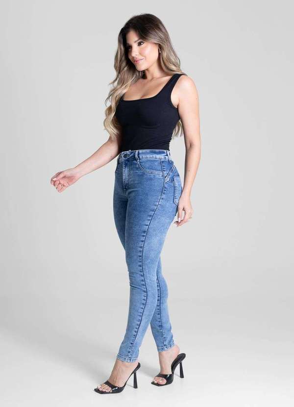 Sawary - Calça Jeans Sawary Modela Bumbum - 281219 Azul 3