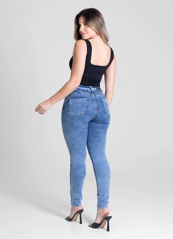 Sawary - Calça Jeans Sawary Modela Bumbum - 281219 Azul 4